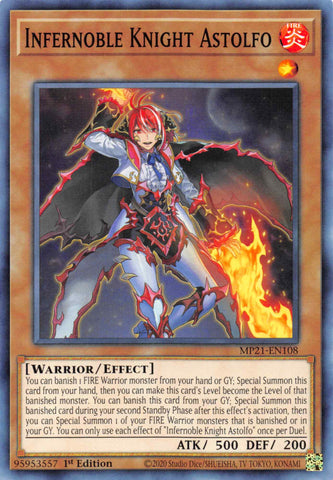 Infernoble Knight Astolfo [MP21-EN108] Common - Card Brawlers | Quebec | Canada | Yu-Gi-Oh!