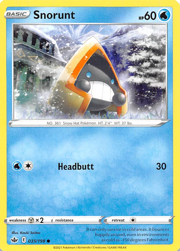 Snorunt (035/198) [Sword & Shield: Chilling Reign] - Card Brawlers | Quebec | Canada | Yu-Gi-Oh!