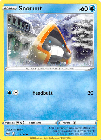 Snorunt (035/198) [Sword & Shield: Chilling Reign] - Card Brawlers | Quebec | Canada | Yu-Gi-Oh!