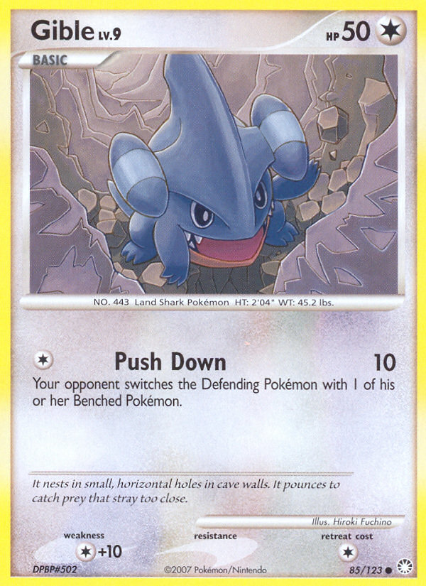 Gible (85/123) [Diamond & Pearl: Mysterious Treasures] - Card Brawlers | Quebec | Canada | Yu-Gi-Oh!