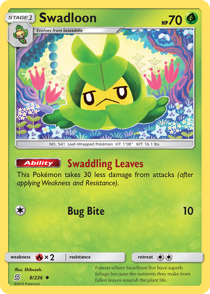 Swadloon (8/236) [Sun & Moon: Unified Minds] - Card Brawlers | Quebec | Canada | Yu-Gi-Oh!