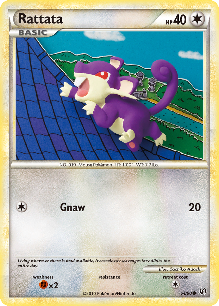 Rattata (64/90) [HeartGold & SoulSilver: Undaunted] - Card Brawlers | Quebec | Canada | Yu-Gi-Oh!