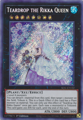 Teardrop the Rikka Queen [SESL-EN022] Secret Rare - Card Brawlers | Quebec | Canada | Yu-Gi-Oh!