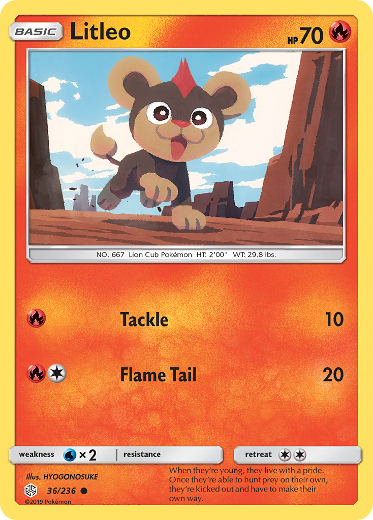 Litleo (36/236) [Sun & Moon: Cosmic Eclipse] - Card Brawlers | Quebec | Canada | Yu-Gi-Oh!