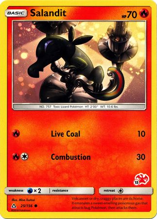 Salandit (25/156) (Charizard Stamp #13) [Battle Academy 2020] - Card Brawlers | Quebec | Canada | Yu-Gi-Oh!