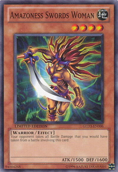 Amazoness Swords Woman [GLD3-EN006] Common - Card Brawlers | Quebec | Canada | Yu-Gi-Oh!