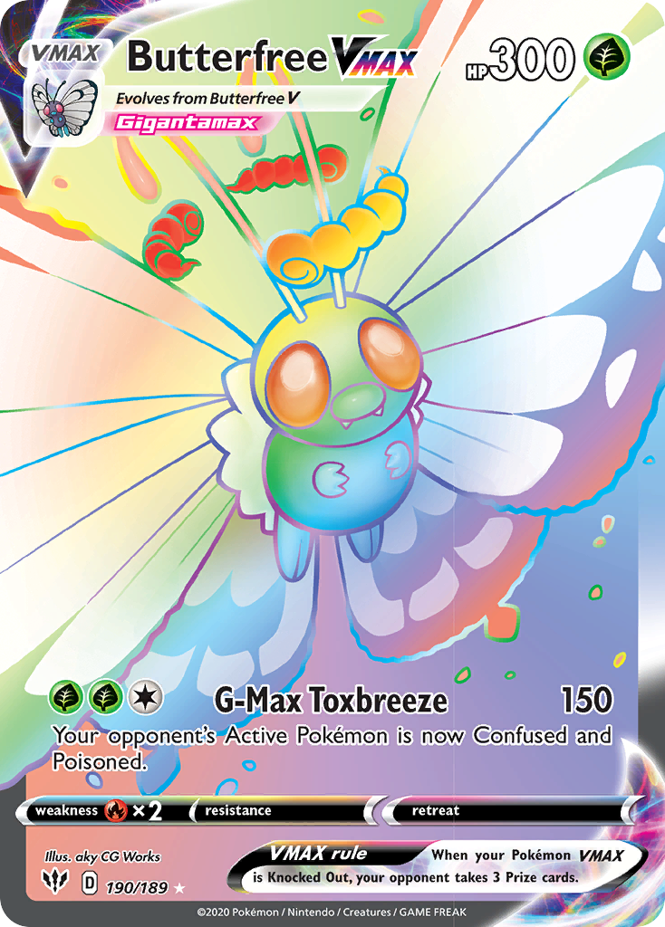 Butterfree VMAX (190/189) [Sword & Shield: Darkness Ablaze] - Card Brawlers | Quebec | Canada | Yu-Gi-Oh!