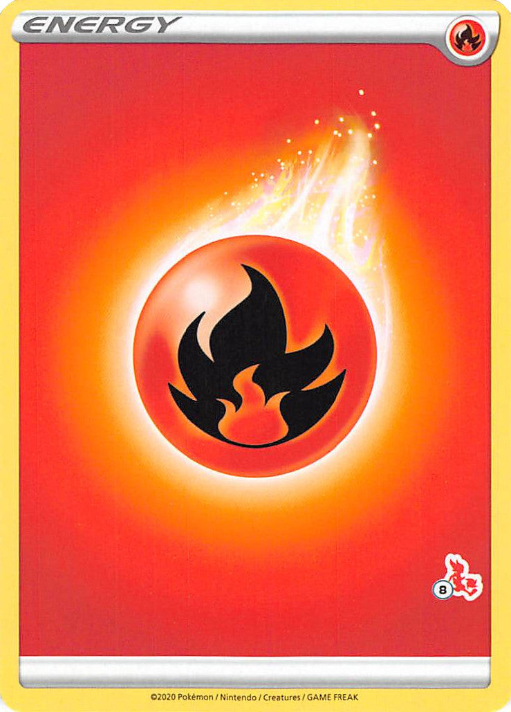 Fire Energy (Cinderace Stamp #8) [Battle Academy 2022] - Card Brawlers | Quebec | Canada | Yu-Gi-Oh!