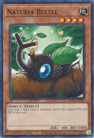 Naturia Beetle (Duel Terminal) [HAC1-EN093] Common - Card Brawlers | Quebec | Canada | Yu-Gi-Oh!