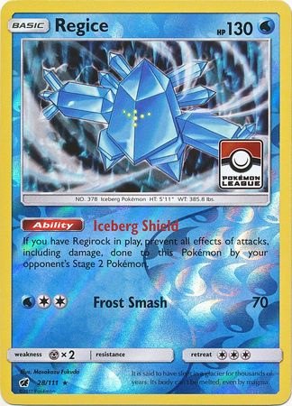 Regice (28/111) (League Promo) [Sun & Moon: Crimson Invasion] - Card Brawlers | Quebec | Canada | Yu-Gi-Oh!