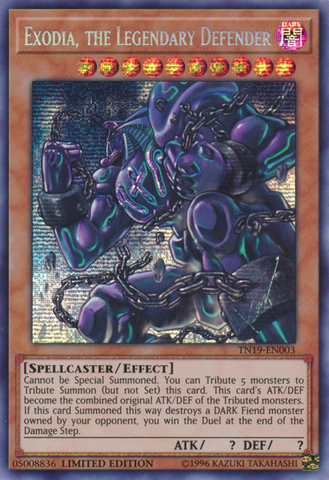 Exodia, the Legendary Defender [TN19-EN003] Prismatic Secret Rare - Card Brawlers | Quebec | Canada | Yu-Gi-Oh!