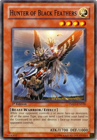 Hunter of Black Feathers [TSHD-EN038] Common - Card Brawlers | Quebec | Canada | Yu-Gi-Oh!