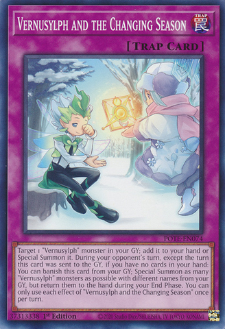 Vernusylph and the Changing Season [POTE-EN074] Common - Card Brawlers | Quebec | Canada | Yu-Gi-Oh!