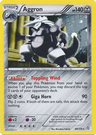 Aggron (80/124) (Cosmos Holo) [Black & White: Dragons Exalted] - Card Brawlers | Quebec | Canada | Yu-Gi-Oh!