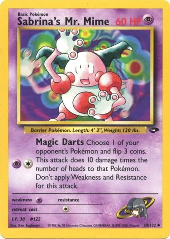 Sabrina's Mr. Mime (59/132) [Gym Challenge Unlimited] - Card Brawlers | Quebec | Canada | Yu-Gi-Oh!