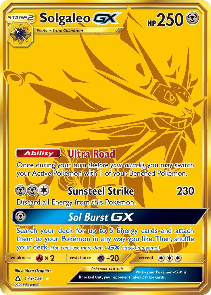 Solgaleo GX (173/156) [Sun & Moon: Ultra Prism] - Card Brawlers | Quebec | Canada | Yu-Gi-Oh!