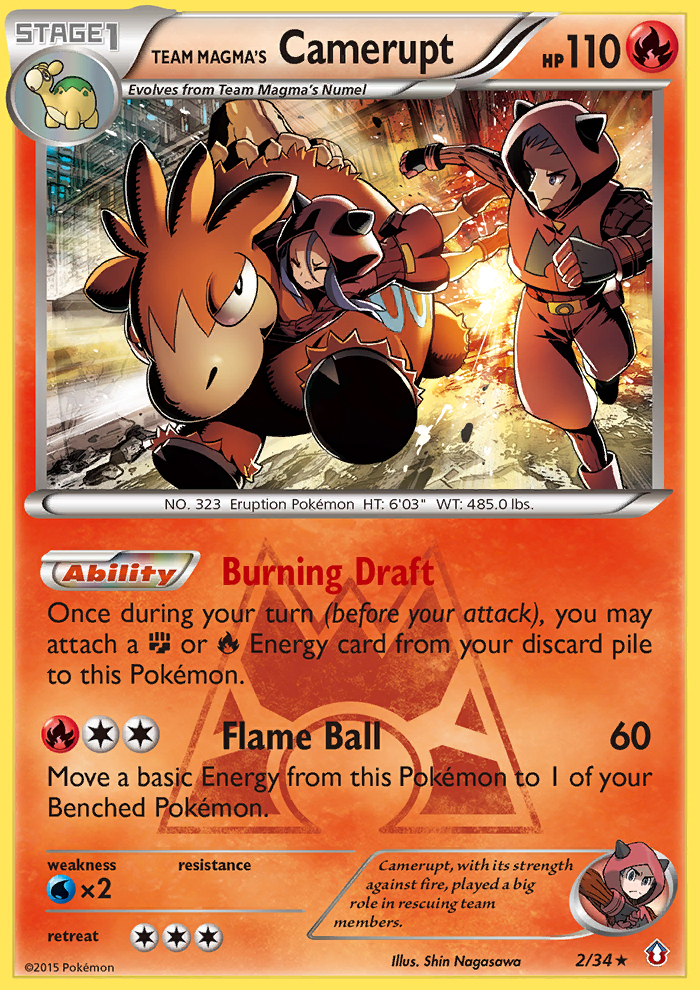 Team Magma's Camerupt (2/34) [XY: Double Crisis] - Card Brawlers | Quebec | Canada | Yu-Gi-Oh!