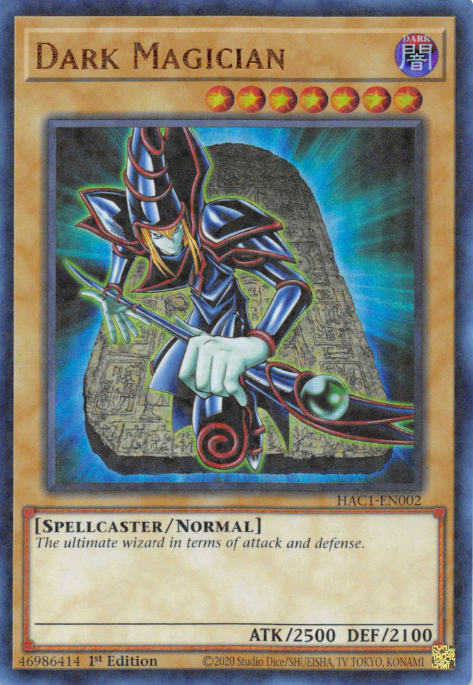 Dark Magician (Duel Terminal) [HAC1-EN002] Parallel Rare - Card Brawlers | Quebec | Canada | Yu-Gi-Oh!