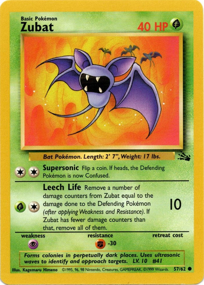 Zubat (57/62) [Fossil Unlimited] - Card Brawlers | Quebec | Canada | Yu-Gi-Oh!