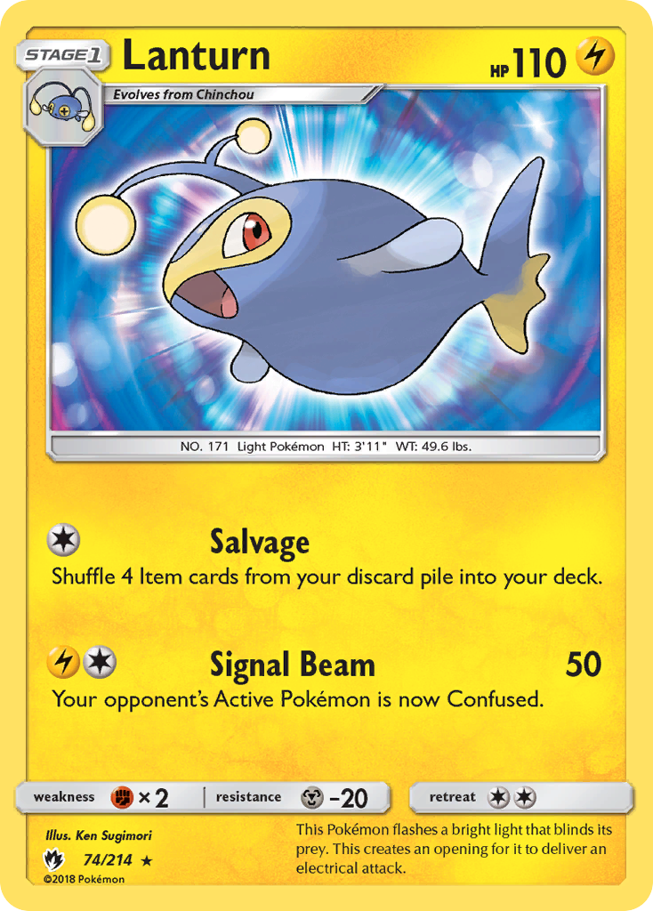 Lanturn (74/214) [Sun & Moon: Lost Thunder] - Card Brawlers | Quebec | Canada | Yu-Gi-Oh!
