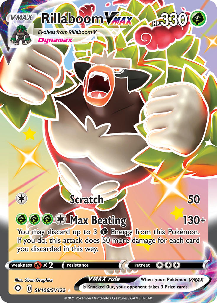 Rillaboom VMAX (SV106/SV122) [Sword & Shield: Shining Fates] - Card Brawlers | Quebec | Canada | Yu-Gi-Oh!