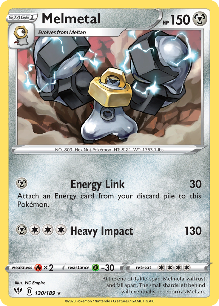 Melmetal (130/189) [Sword & Shield: Darkness Ablaze] - Card Brawlers | Quebec | Canada | Yu-Gi-Oh!