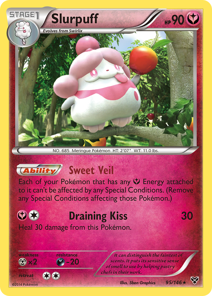 Slurpuff (95/146) [XY: Base Set] - Card Brawlers | Quebec | Canada | Yu-Gi-Oh!