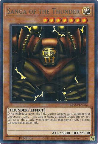 Sanga of the Thunder [MAZE-EN032] Rare - Card Brawlers | Quebec | Canada | Yu-Gi-Oh!