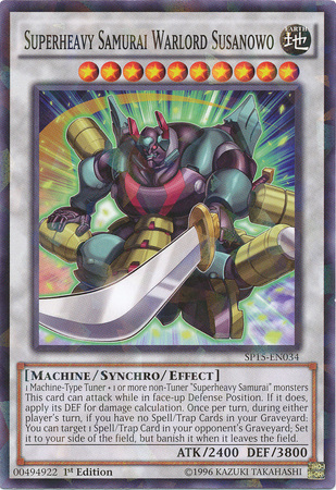 Superheavy Samurai Warlord Susanowo [SP15-EN034] Shatterfoil Rare - Yu-Gi-Oh! - Card Brawlers | Quebec | Canada |