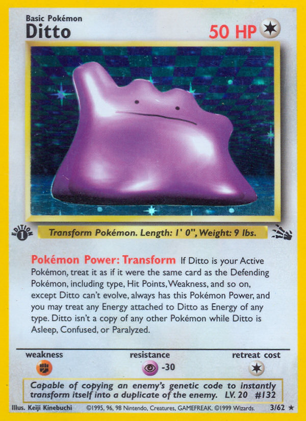 Ditto (3/62) [Fossil 1st Edition] - Card Brawlers | Quebec | Canada | Yu-Gi-Oh!
