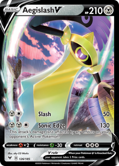 Aegislash V (126/185) [Sword & Shield: Vivid Voltage] - Card Brawlers | Quebec | Canada | Yu-Gi-Oh!