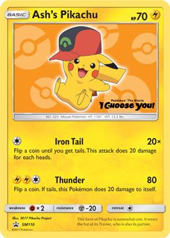Ash's Pikachu (SM110) [Sun & Moon: Black Star Promos] - Card Brawlers | Quebec | Canada | Yu-Gi-Oh!