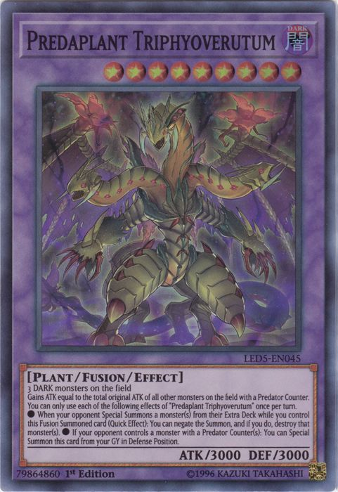 Predaplant Triphyoverutum [LED5-EN045] Super Rare - Card Brawlers | Quebec | Canada | Yu-Gi-Oh!