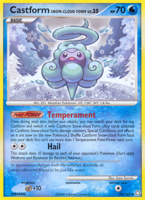 Castform Snow-cloud Form (50/146) [Diamond & Pearl: Legends Awakened] - Card Brawlers | Quebec | Canada | Yu-Gi-Oh!