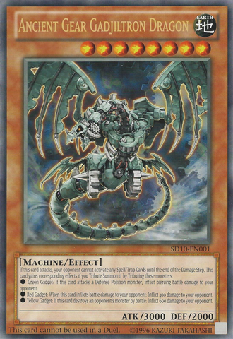 Ancient Gear Gadjiltron Dragon (Oversized) (Machine Madness) [SD10-EN001] Promo - Card Brawlers | Quebec | Canada | Yu-Gi-Oh!