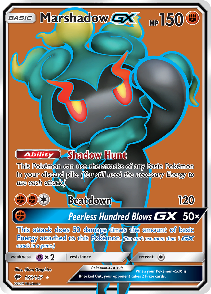 Marshadow GX (137/147) [Sun & Moon: Burning Shadows] - Card Brawlers | Quebec | Canada | Yu-Gi-Oh!
