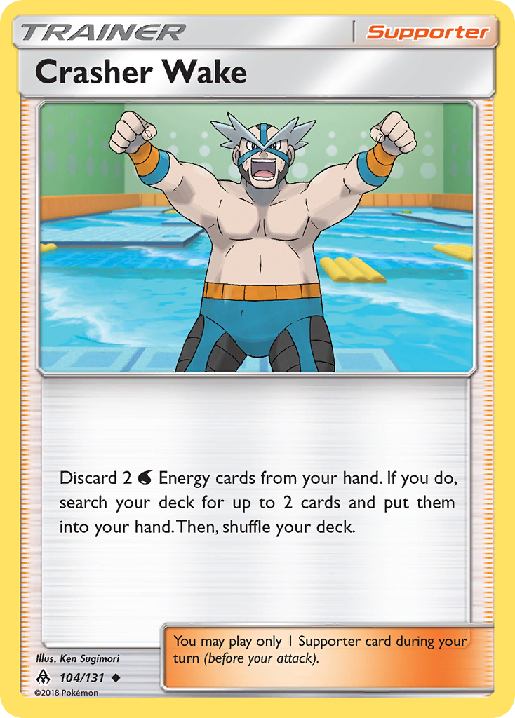 Crasher Wake (104/131) [Sun & Moon: Forbidden Light] - Card Brawlers | Quebec | Canada | Yu-Gi-Oh!