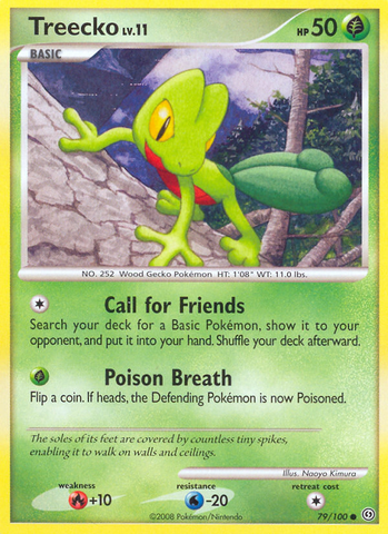 Treecko (79/100) [Diamond & Pearl: Stormfront] - Card Brawlers | Quebec | Canada | Yu-Gi-Oh!