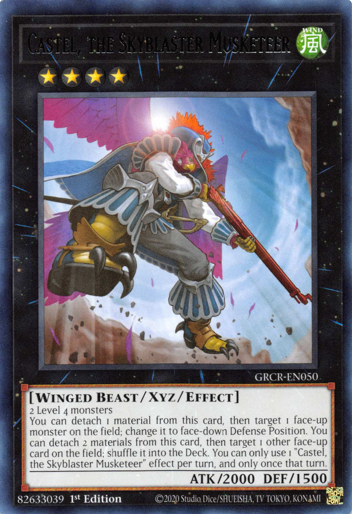 Castel, the Skyblaster Musketeer [GRCR-EN050] Rare - Card Brawlers | Quebec | Canada | Yu-Gi-Oh!