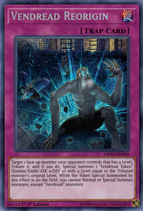 Vendread Reorigin [MP18-EN090] Secret Rare - Yu-Gi-Oh! - Card Brawlers | Quebec | Canada |