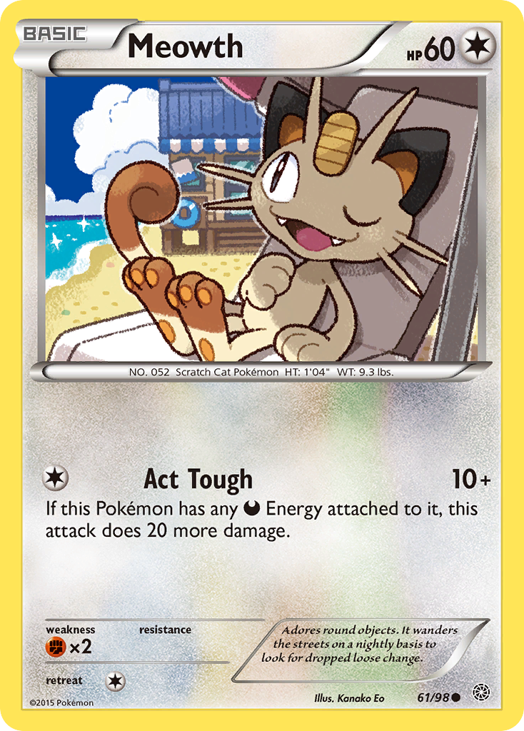 Meowth (61/98) [XY: Ancient Origins] - Card Brawlers | Quebec | Canada | Yu-Gi-Oh!