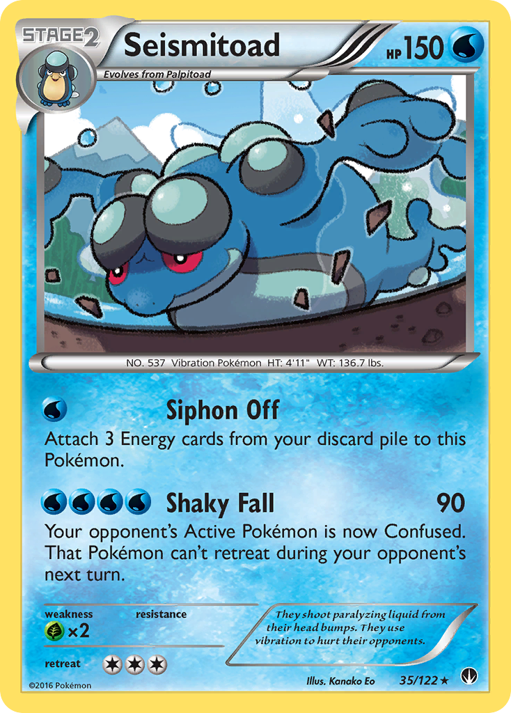 Seismitoad (35/122) [XY: BREAKpoint] - Card Brawlers | Quebec | Canada | Yu-Gi-Oh!