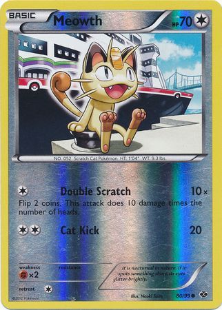 Meowth (80/99) (Mirror Reverse Holo) [Black & White: Next Destinies] - Card Brawlers | Quebec | Canada | Yu-Gi-Oh!