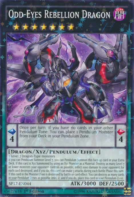 Odd-Eyes Rebellion Dragon [SP17-EN044] Starfoil Rare - Card Brawlers | Quebec | Canada | Yu-Gi-Oh!