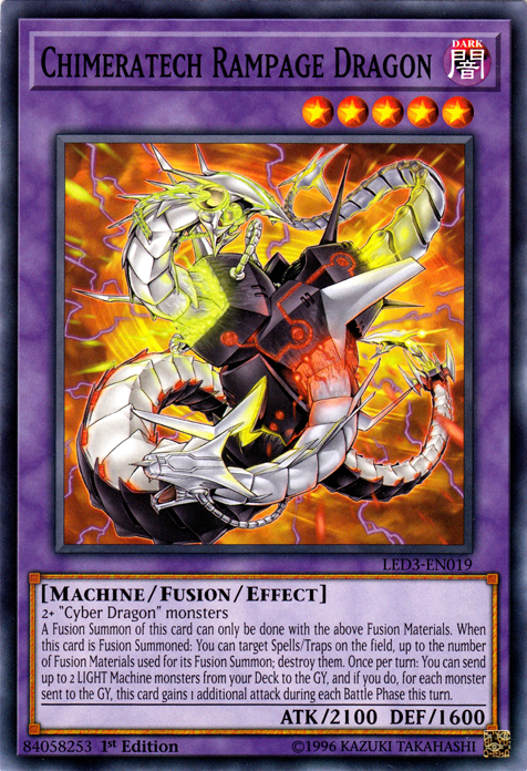 Chimeratech Rampage Dragon [LED3-EN019] Common - Card Brawlers | Quebec | Canada | Yu-Gi-Oh!