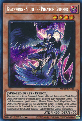 Blackwing - Sudri the Phantom Glimmer [MP23-EN155] Prismatic Secret Rare - Card Brawlers | Quebec | Canada | Yu-Gi-Oh!