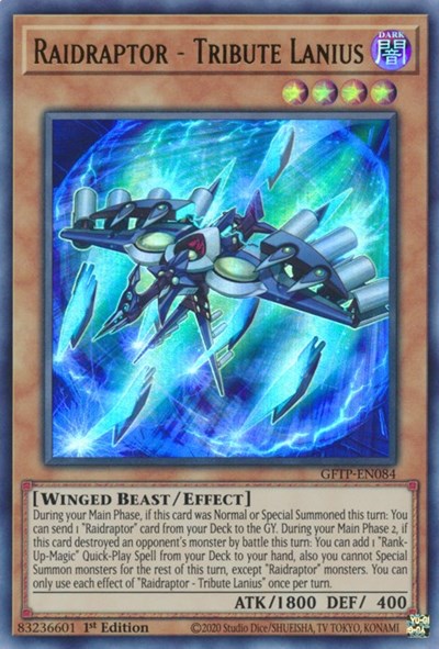 Raidraptor - Tribute Lanius [GFTP-EN084] Ultra Rare - Card Brawlers | Quebec | Canada | Yu-Gi-Oh!