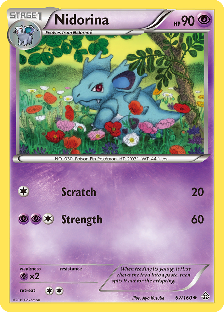 Nidorina (67/160) [XY: Primal Clash] - Card Brawlers | Quebec | Canada | Yu-Gi-Oh!