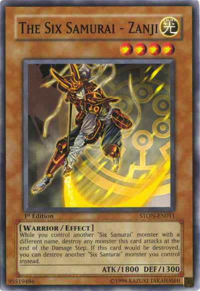 The Six Samurai - Zanji [STON-EN011] Common - Card Brawlers | Quebec | Canada | Yu-Gi-Oh!