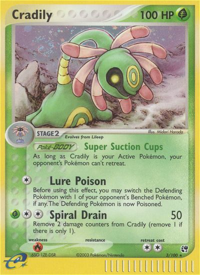 Cradily (3/100) [EX: Sandstorm] - Card Brawlers | Quebec | Canada | Yu-Gi-Oh!